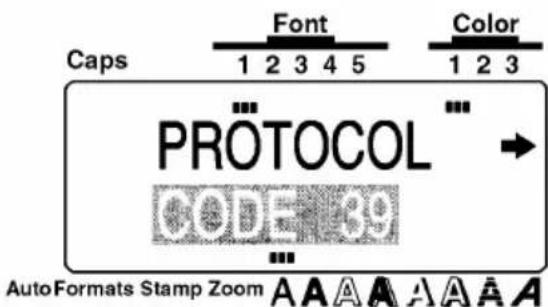 Caps Font Color 1 2 3 4 5 1 2 3 PROTOCOL CODE AutoFormats Stamp Zoom A A A A A A A A