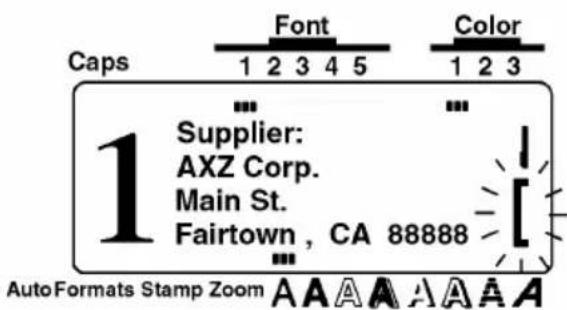 Caps 1 2 3 4 5 Font Color 1 2 3 Supplier: AXZ Corp. Main St. Fairtown, CA 88888 AutoFormats Stamp Zoom A A A A A A A