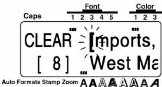 Caps 1 2 3 4 5 Font Color 1 2 3 CLEAR Imports, [ 8 ] West Ma Auto Formats Stamp Zoom A A A A A A A