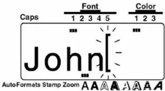 Caps Font Color 1 2 3 4 5 1 2 3 John AutoFormats Stamp Zoom A A A A A A A A