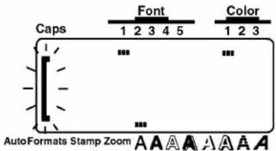 Caps Font Color 1 2 3 4 5 1 2 3 AutoFormats Stamp Zoom A A A A A A A A