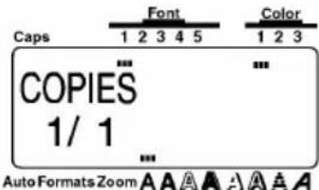 Caps 1 2 3 4 5 COPIES 1/ 1 Auto Formats Zoom A A A A A A A A
