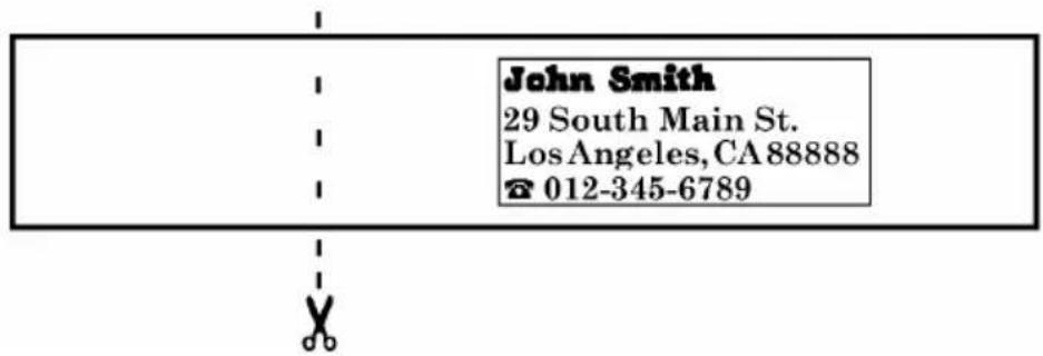 John Smith 29 South Main St. Los Angeles, CA 88888 012-345-6789