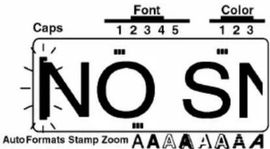 Caps 1 2 3 4 5 NO SN AutoFormats Stamp Zoom A A A A A A A A