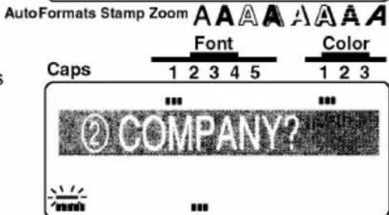 AutoFormats Stamp Zoom A A A A A A A A Caps Font Color 1 2 3 4 5 1 2 3 © COMPANY?