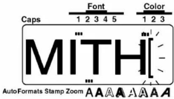 Caps Font Color 1 2 3 4 5 MITH AutoFormats Stamp Zoom A A A A A A A A