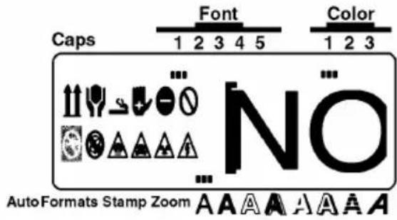 Caps Font Color 1 2 3 4 5 1 2 3 NO AutoFormats Stamp Zoom A A A A A A A A