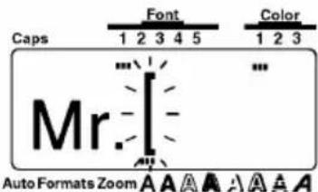 Caps Font Color 1 2 3 4 5 1 2 3 Mr. Auto Formats Zoom A A A A A A A A