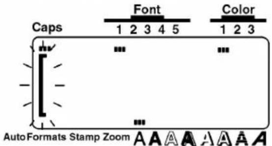 Caps Font Color 1 2 3 4 5 1 2 3 AutoFormats Stamp Zoom A A A A A A A A A