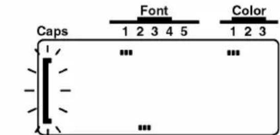 Caps Font Color 1 2 3 4 5 1 2 3
