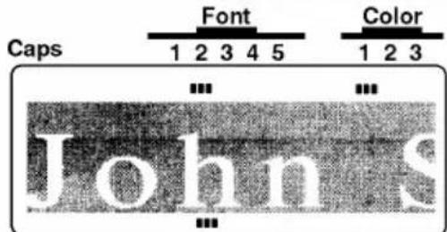 Caps Font Color 1 2 3 4 5 1 2 3 John's