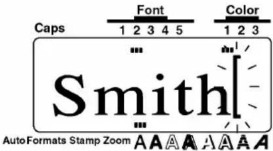 Caps Font Color 1 2 3 4 5 1 2 3 Smith AutoFormats Stamp Zoom A A A A A A A A