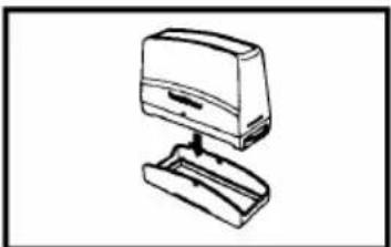 BROTHER P-Touch 530 - Affixing the stamp film - 6