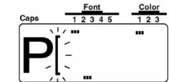 Caps Font Color 1 2 3 4 5 1 2 3 P ... ... ...
