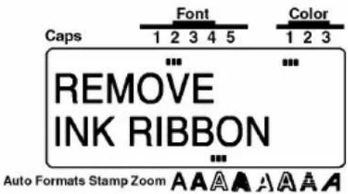 Caps Font Color 1 2 3 4 5 1 2 3 REMOVE INK RIBBON Auto Formats Stamp Zoom A A A A A A A