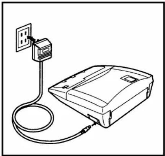 BROTHER P-Touch 530 - TO CONNECT THE AC ADAPTOR: - 1
