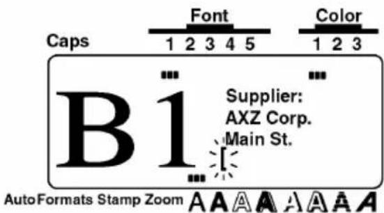 Caps Font Color 1 2 3 4 5 B1 Supplier: AXZ Corp. Main St. AutoFormats Stamp Zoom A A A A A A A A