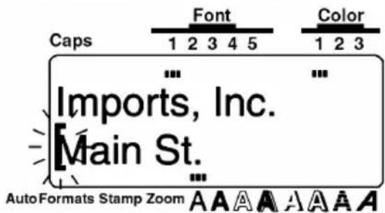 Caps Font Color 1 2 3 4 5 1 2 3 Imports, Inc. Main St. AutoFormats Stamp Zoom A A A A A A A A