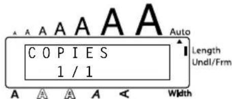 A A A A A A C O P I E S 1 / 1 Auto Length Undl/Frm A A A A < Width