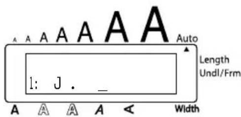 A A A A A A Auto Length Undl/Frm 1: J . _ Width