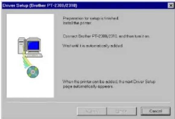 BROTHER P-Touch 2310 - Para instalar el controlador de impresora USB: - 1