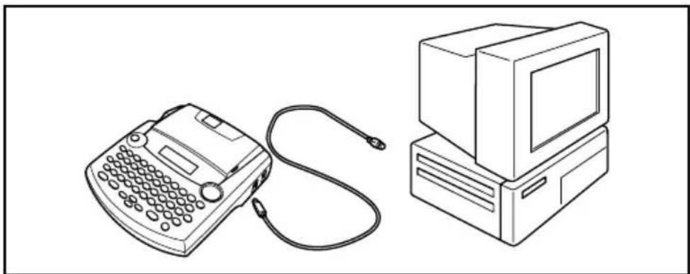 BROTHER P-Touch 2310 - Para conectar la P-touch al ordenador: - 1