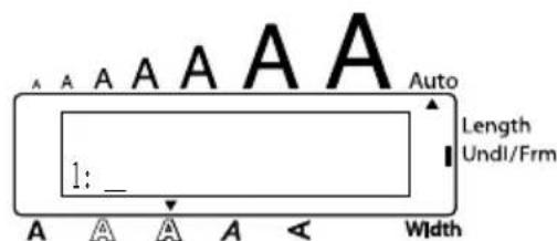 A A A A A A Auto Length Undl/Frm 1: _ Width