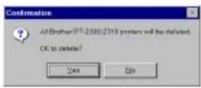 BROTHER P-Touch 2310 - To replace, add or delete the printer driver: - 5