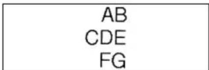AB CDE FG