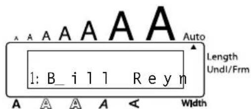 A A A A A A Auto Length Undl/Frm 1: B_ i l l Reyn Width