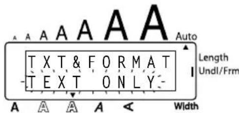 A A A A A A T X T & F O R M A T - T E X T O N L Y - A A A A < Width Auto Length Undl/Frm