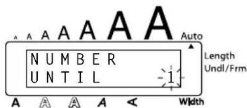 A A A A A A Auto N U M B E R U N T I L -1 Length Undl/Frm A A A A < Width