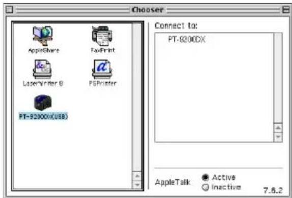BROTHER P-Touch 2310 - Para seleccionar la PT-2300/2310 como impresora: - 2