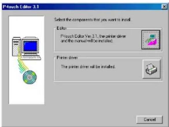 BROTHER P-Touch 2310 - Para instalar el software P-touch Editor: - 1
