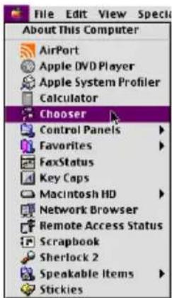 File Edit View Special About This Computer AirPort Apple DVD Player Apple System Profiler Calculator Chooser Control Panels Favorites FaxStatus Key Caps Macintosh HD Network Browser Remote Access Status Scrapbook Sherlock 2 Speakable Items Stickies