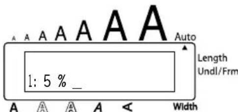 A A A A A A Auto Length Undl/Frm 1: 5 % _ Width