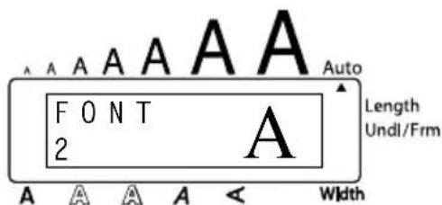 A A A A A F O N T 2 A Auto Length Undl/Frm Width