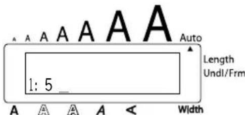 A A A A A A Auto Length Undl/Frm 1: 5 _ Width