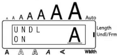 A A A A A A Auto U N D L O N A Length Undl/Frm A A A A < Width