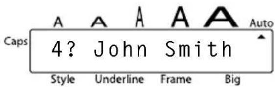 Caps 4? John Smith Style Underline Frame Big Auto