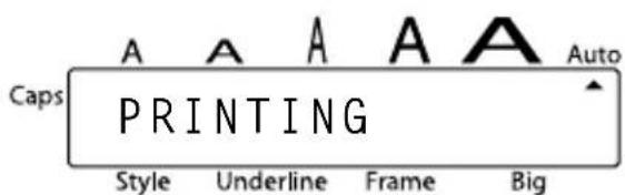 Caps A A A A A PRINTING Style Underline Frame Big Auto