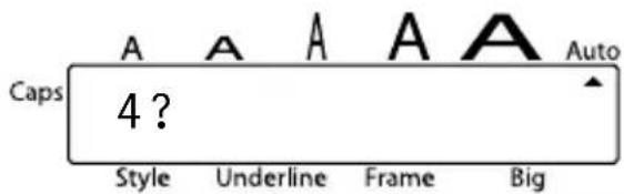 Caps 4 ? Style Underline Frame Big Auto
