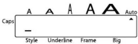 Caps A A A A A Auto - Style Underline Frame Big