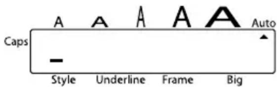 Caps A A A A A Auto Style Underline Frame Big