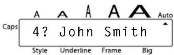 Caps A A A A A Auto 4? John Smith Style Underline Frame Big