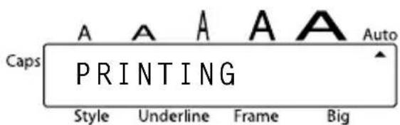 Caps A A A A A PRINTING Style Underline Frame Big Auto