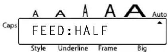Caps A A A A A FEED: HALF Style Underline Frame Big Auto