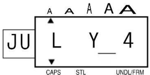 JU L Y_4 CAPS STL UNDL/FRM