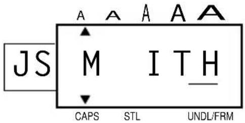 JS A A A A A M I TH CAPS STL UNDL/FRM