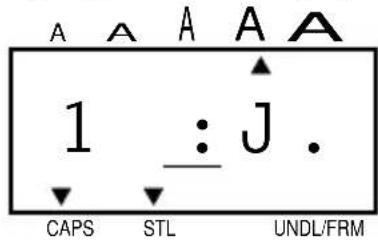 A A A A A 1 : J . CAPS STL UNDL/FRM